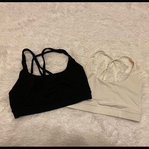 Lululemon Energy Bra size 6 (black and white)